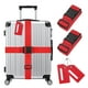 thumbnail image 1 of Uxcell 2-Juegos de Correas de Equipaje Aprobadas por TSA, Juego de Etiquetas de Maletas de Correas de Equipaje Ajustables [Rojo], 1 of 1