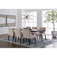 thumbnail image 2 of Sunpan Lucille 18" Traditional Fabric and Wood Dining Chair in Cream, 2 of 6