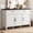 White, variant on ROGALIS 55"Buffet Cabinet with Storage,Farmhouse Buffet Sideboard with 2 Drawers 3 Doors Adjustable Shelves,Coffee Bar Cabinet with Adjustable Shelves for Kitchen Living Room,Washed Grey