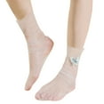 thumbnail image 2 of Womens Socks Helii Casual Lightweight Breathable Lace Sheer Bow Crew Socks Casual Sweet Solid Color Socking Y2K Vacation Travel Wear Trendy (White), 2 of 3