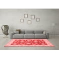 thumbnail image 3 of Ahgly Company Indoor Square Oriental Red Traditional Area Rugs, 6' Square, 3 of 4