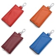 thumbnail image 3 of WORGEOUS Piel de vaca Funda para llaves de coche con cremallera Bolsa de almacenamiento para llaves Colgante en la cintura Soporte para llaves para hombres y mujeres (Azul), 3 of 7