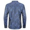 thumbnail image 3 of AZoiNM Men's Print Patchwork Casual Shirt Slim Fit Long Sleeve No Pocket, 3 of 10