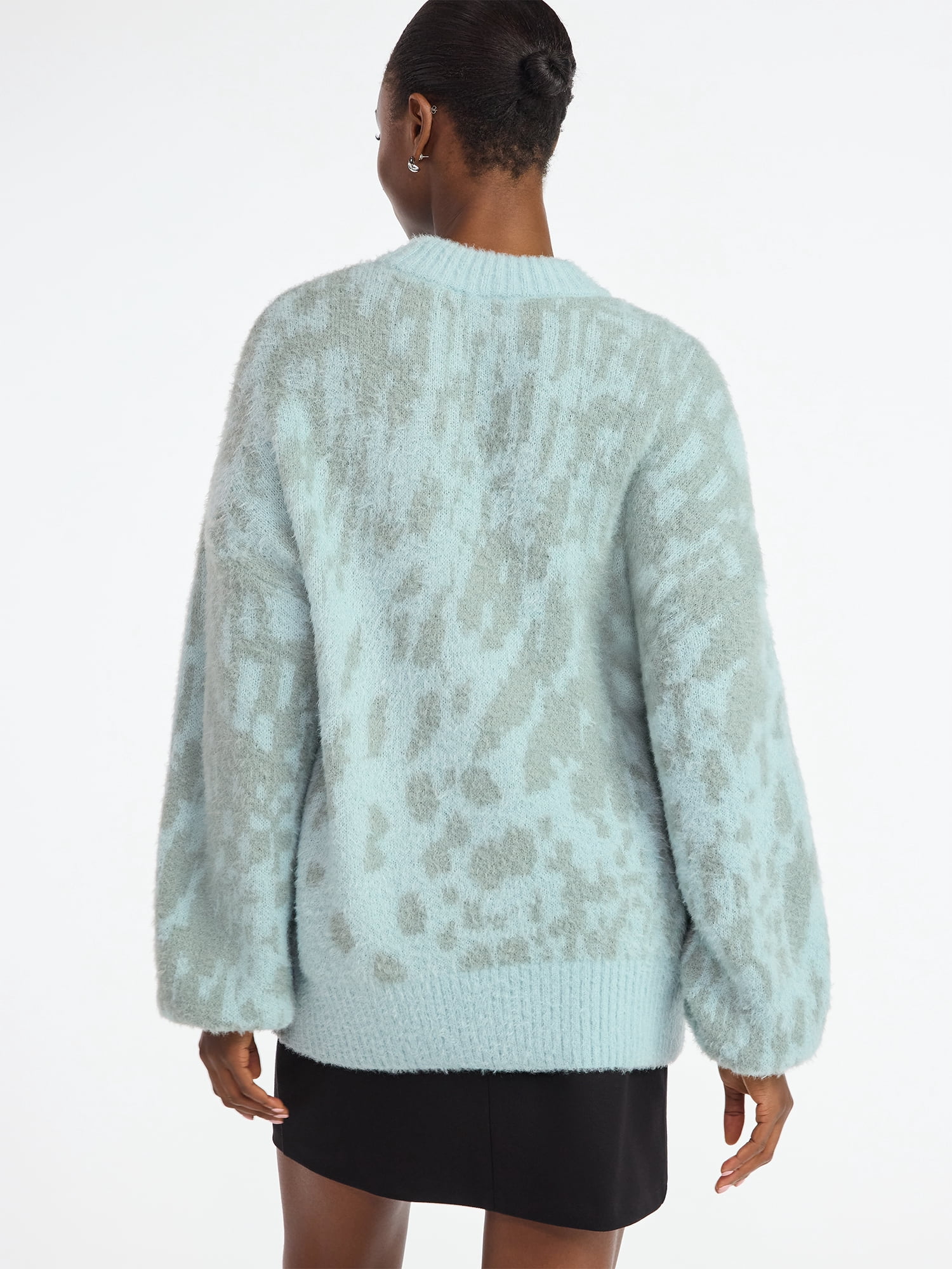 Scoop Women's Tunic Sweater with Long Sleeves, Midweight, Sizes XS-XXL