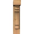 thumbnail image 2 of Ekena Millwork 5 1/2"W x 18"D x 26"H Merced Block Smooth Bracket w/ Offset Brace, Western Red Cedar, 2 of 25
