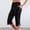 *7-Black, variant on VBVC Women's Colorful Drawstring Capri Sweatpants,Split Hem Butt Lift Trousers For Women,Ladies Lightweight Workout Lounge Pants with Pockets,Purple,S-2XL
