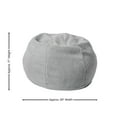 thumbnail image 5 of Flash Furniture Small Gray Faux Sherpa Refillable Bean Bag Chair for Kids and Teens, 5 of 9