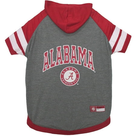 Pet Hoodie T-shirts - Pets First College Alabama Crimson Tide Pet Hoodie Tee Shirt, 4 Sizes Available