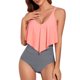 thumbnail image 1 of Traje de baño Traje de baño de una pieza para mujer con cuello en V profundo drapeado Flroal trajes Abody Traje de baño, 1 of 7