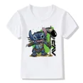 thumbnail image 3 of Camiseta de algodón con estampado de puntadas de verano para niños, nueva camiseta Kawaii de Disney para niños y niñas, ropa informal, camisetas de dibujos animados Harajuku para niños, camisetas para, 3 of 5