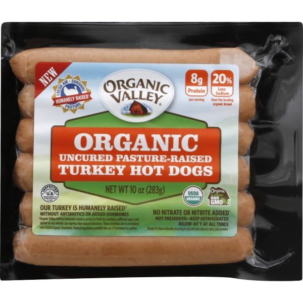 Organic Valley® Organic Uncured PastureRaised Turkey Hot Dogs 10 oz