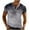 Grey, variant on Plebaso Summer Shirts for Men Printed Button up Round Neck Tshirts Pullover Casual Short Sleeve Mens Tops