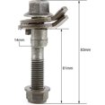 thumbnail image 4 of HUGFEGWE Cam Camber Kit, 4pcs 14mm/0.55" Vehicles Steel Four Wheel Alignment Adjustable Front Rear Camber Kit Cam CJB91-35143, 4 of 9