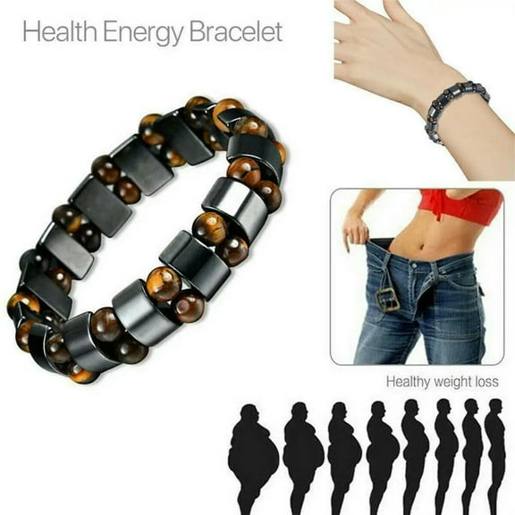 EOEMY Magnetic Healing Hematite Bangle Bracelet Arthritis Pain Relief Women Men Gifts