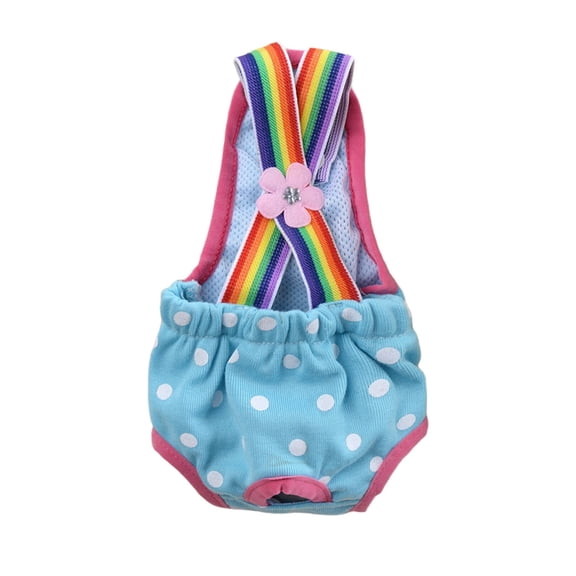 GASTROPOD Female Dog Diapers S, Soft Cotton Breathable Puppy Panties with Secure Strap, Incontinence & Heat Diapers for Cats