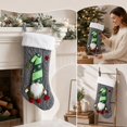thumbnail image 6 of Christmas Stocking Hanging Ornament Soft Fabric for Family Holiday Fireplace Mantel Doorway Branch Tree Wall Christmas Party Decorations by MPOISVA, 6 of 6