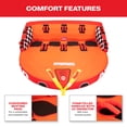 thumbnail image 2 of Airhead Great Big Mable 1-2 Rider Chariot Towable Tube for Boating, Dual Tow Points, 2 of 6