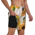 thumbnail image 3 of Daiia Sunflower 5 Mens Swim Trunks Swim Shorts Quick Dry Swim Shorts with Mesh Lining Pockets-XX-Large, 3 of 9
