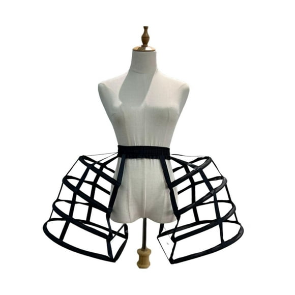 Skirt Skirt Ceticoat Dance Disfray Girls 4 Pannier Peticoat de aros para vestidos de graduación negro