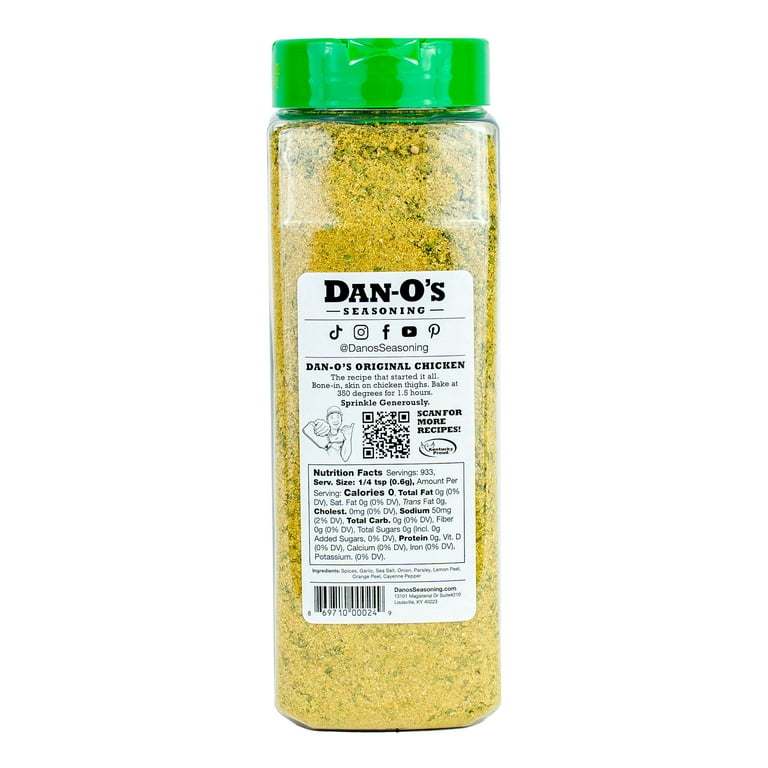 2 pack) Dan-O's Original Seasoning - All-Natural, 20oz 