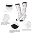 thumbnail image 6 of Haiem Rose Flower B Socks, Funny Novelty Crazy Design Cotton Socks Sports Socks Knee High Socks For Men, Women,1Pairs - Gift For Working Friends, 6 of 9