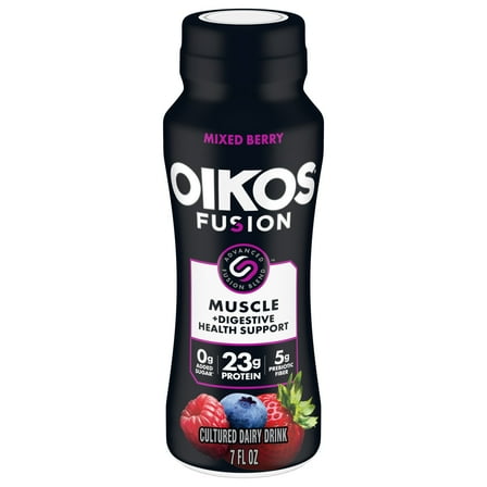 Oikos Fusion Drink, Mixed Berry, 7 Fl Oz Bottle