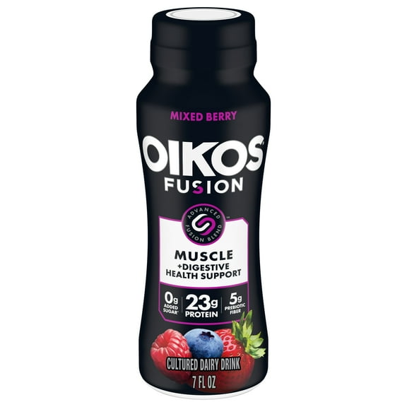 Oikos Fusion Drink, Mixed Berry, 7 Fl Oz Bottle