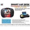 thumbnail image 4 of Volar Ideas - Smart Lap Desk with Media Slot Non-slip Ergonomic Grip Pad Tablets Smartphones - Black, 4 of 5