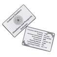 thumbnail image 4 of Tarjeta activadora Abundance SANA Numerana Grabovoi de acero inoxidable, 4 of 9