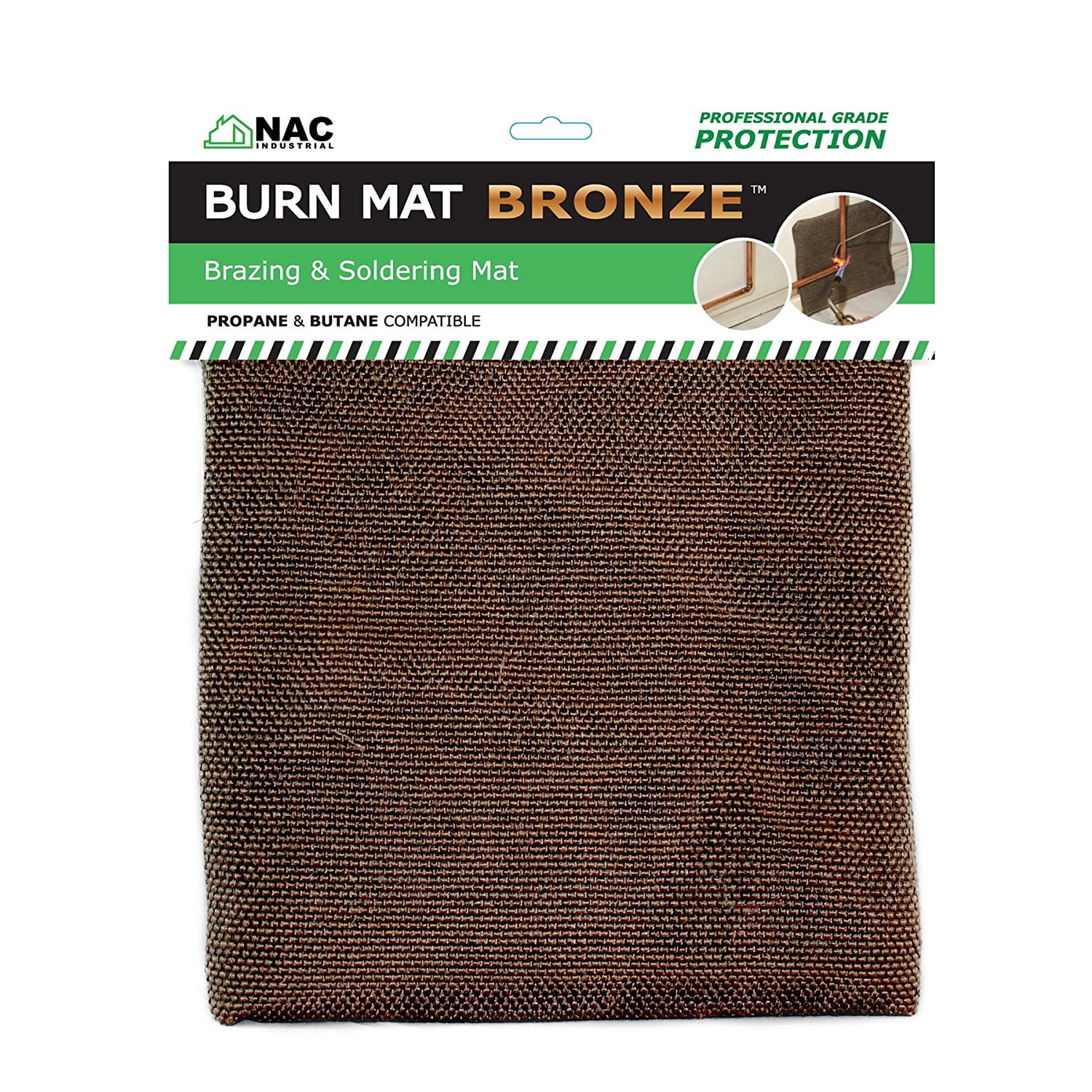 Heat Fire Flame Barrier Heat Resistant Welding Blanket Burn Mat Bronze Kelvar Fabric Heat Shield By Nac Industrial Bmb010 Walmart Com