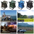 thumbnail image 3 of Sac pour Chaise de Camping et de Pêche, Chaise de Camping Pliable avec Sac Isotherme, Tabouret de Pêche Imperméable, Chaise de Camping Pliable pour la Chasse et la Pêche, Sac de Rangement avec Ceinture Portable (camouflage), 3 of 7