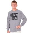 thumbnail image 4 of US Army Dad Military Soldier Pride Men's Long Sleeve Tee T Shirt Brisco Brands M, 4 of 6