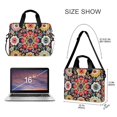 thumbnail image 3 of FORMRS 16" Laptop Bag Carrying Sleeve Case with Handle Travel Shoulder Briefcase, Colorful Floral Pattern, 3 of 8