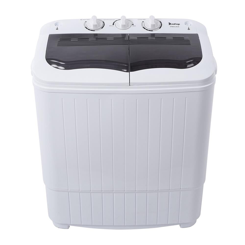 ZOKOP Compact Twin Tub Portable Mini Washing Machine 14.3lbs Total