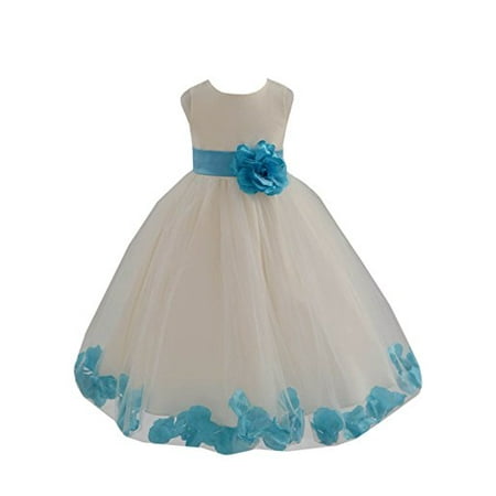 

Ekidsbridal Ivory Tulle Rose Petals Formal Flower Girl Dresses Toddler Girl Dresses Pageant Dresses Wedding Tulle Dresses Birthday Girl Dress Special Occasions Dresses Easter Summer Dresses 302S
