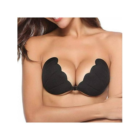 Topumt Women Silicone Chest Stickers Nipple Cover Pasties Bra Lady Seamless Gather Invisible Bra Hidden Bra