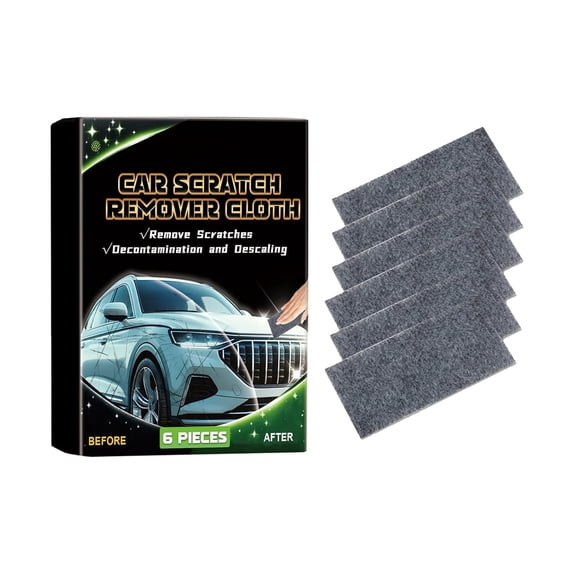 Nano Cloth Car Scratch Remover Set, Nano Wipe Clothes Cars Scratches Remove, Clothes to Remove Scratches from Cars Paint Polishing, Refinishing and Care(6pcs)