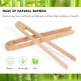 thumbnail image 4 of 2 Pieces 8.7 Inch Wooden Toaster Tongs With Magnet Magnetic Bamboo Toaster Tongs Wood Toast Tongs Natural Bamboo Kitchen Utensil Accessories for Cooking Bagel Cake Muffin Bread, 4 of 7