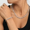 thumbnail image 4 of Nuragold 10K Real White Gold Rope Diamond Cut Chain Bracelet 7"-9" (2mm-5mm) Italian Jewelry for Men & Women, 4 of 16