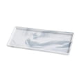 thumbnail image 4 of Matsuzay Elegante bandeja de cerámica para tocador de baño, rectangular clásico para comedor, boda, hogar Almacenamiento y organización del hogar Gris Grande, 4 of 6