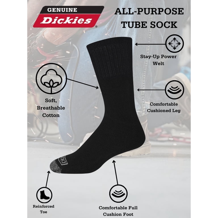 Dickies Men's Work Tube Socks, 12-Pack photo 4