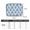 thumbnail image 3 of dino blue color Portable Laptop Sleeve Compatible with MacBook Air Notebook Computer Case for Men Women College School Students, 3 of 7