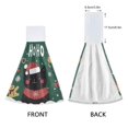 thumbnail image 3 of Yayeee Kitchen Hanging Hand Towels Set of 2 with Loop Bathroom Absorbent Tie Towel, Christmas Cat, 3 of 7