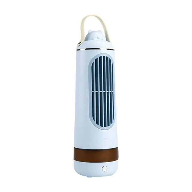 Feltree Desktop Portable Fan with Three Wind Speeds Automatic Oscillating Head with Night Light for A Cool and Soothing Feeling Suitable for Home Office and Bedroom Use