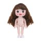 thumbnail image 1 of Muñeca BJD de 8 pulgadas, juguetes para hacer tú mismo, articulaciones flexibles, ojos 3D, juego educativo suave. Estilo F, 1 of 9