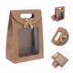 thumbnail image 1 of Raindrops 20Ud Bolsa Kraft Con Ventana Clara Y Asa Para Empaques Prácticos En Cumpleaños Y Eventos, 1 of 7