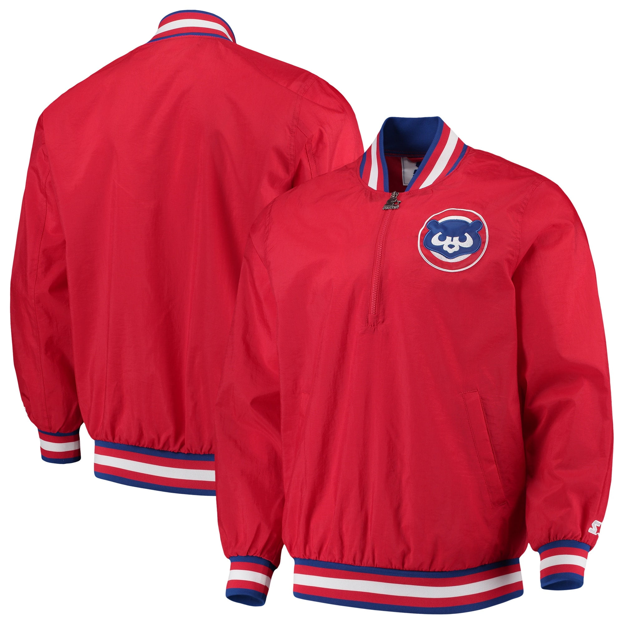 Chicago Cubs G-III Sports by Carl Banks Starter Jet Game Half-Zip ...