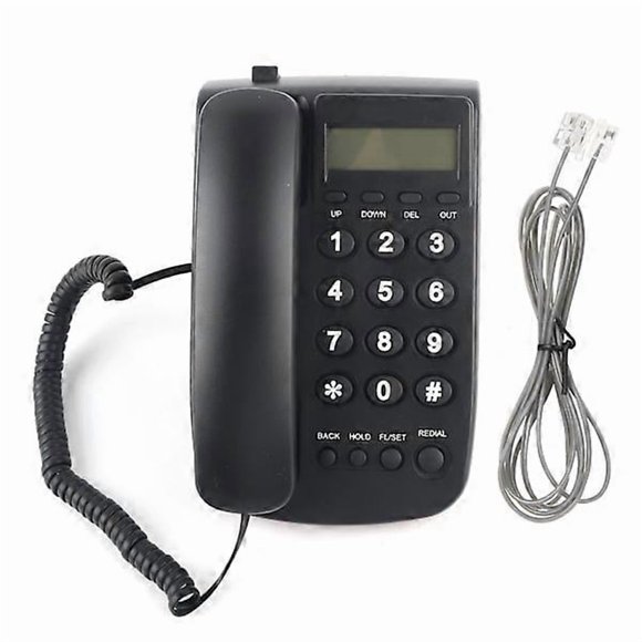 Hotel Telephone Extension Without Caller ID Home Phone for Hotel Family (Black)