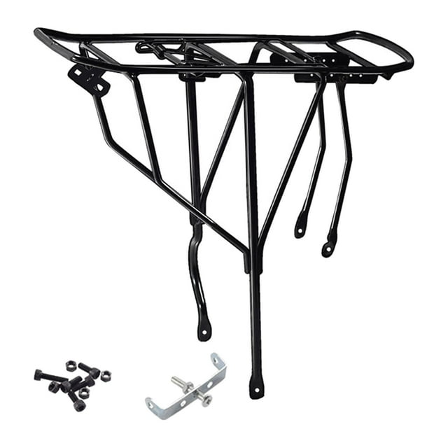 braveheart Bicycle Carrier Rack Durable Bracket Portable Rear Panniers Rack Bike Riding Small Hole