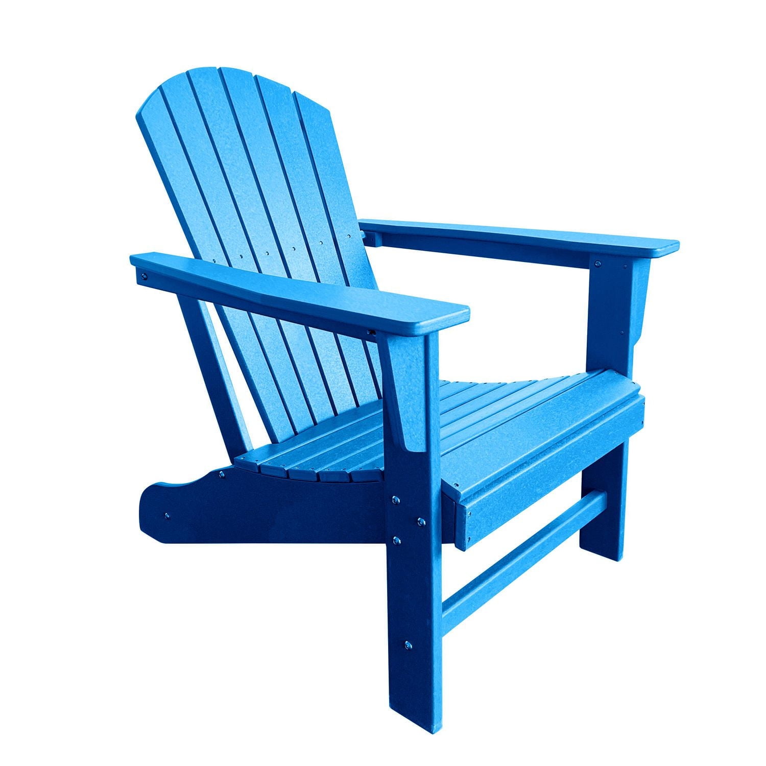 Chaise Adirondack traditionnelle en résine bleu Pacifique